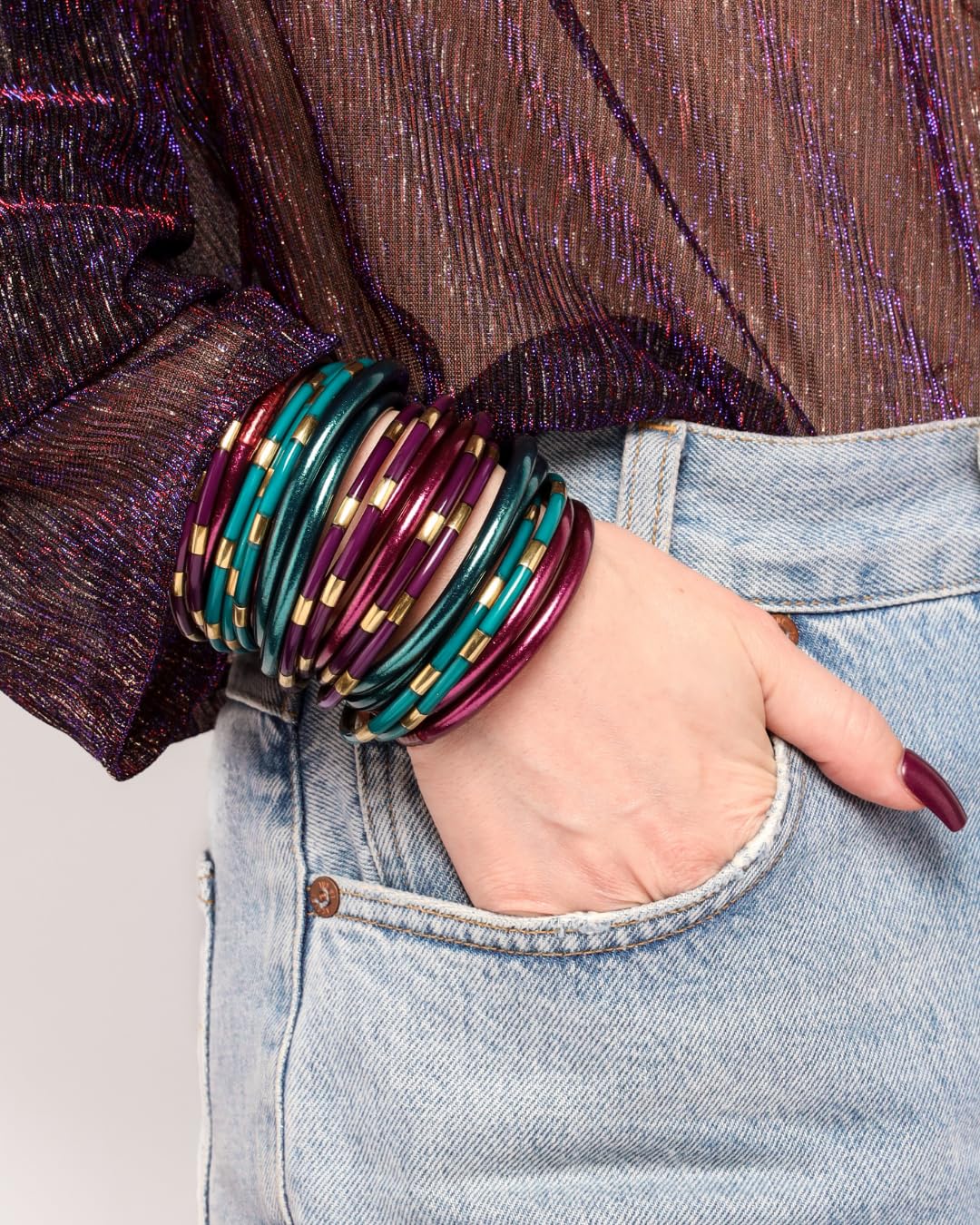 BuDhaGirl Bracelets Veda - Lot de 6