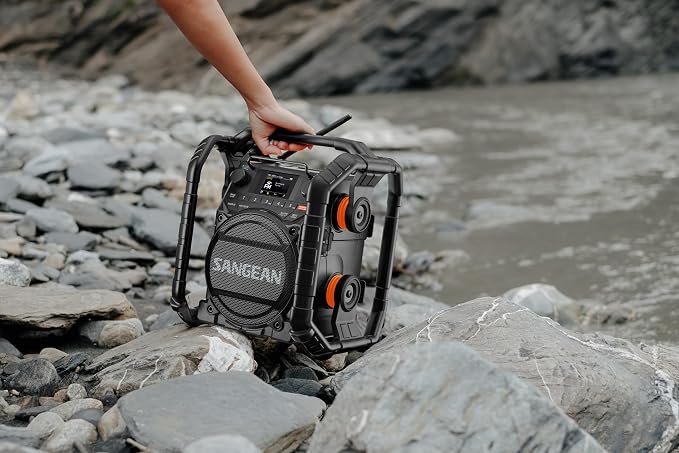 Radio portátil Sangean U7HD con Bluetooth, HD Radio, AM/FM, AUX, TWS, resistente al polvo y agua miniatura 7