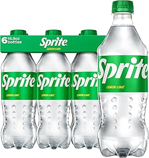 Lemon Lime Soda Soft Drinks, 16.9 fl oz, 6 Pack