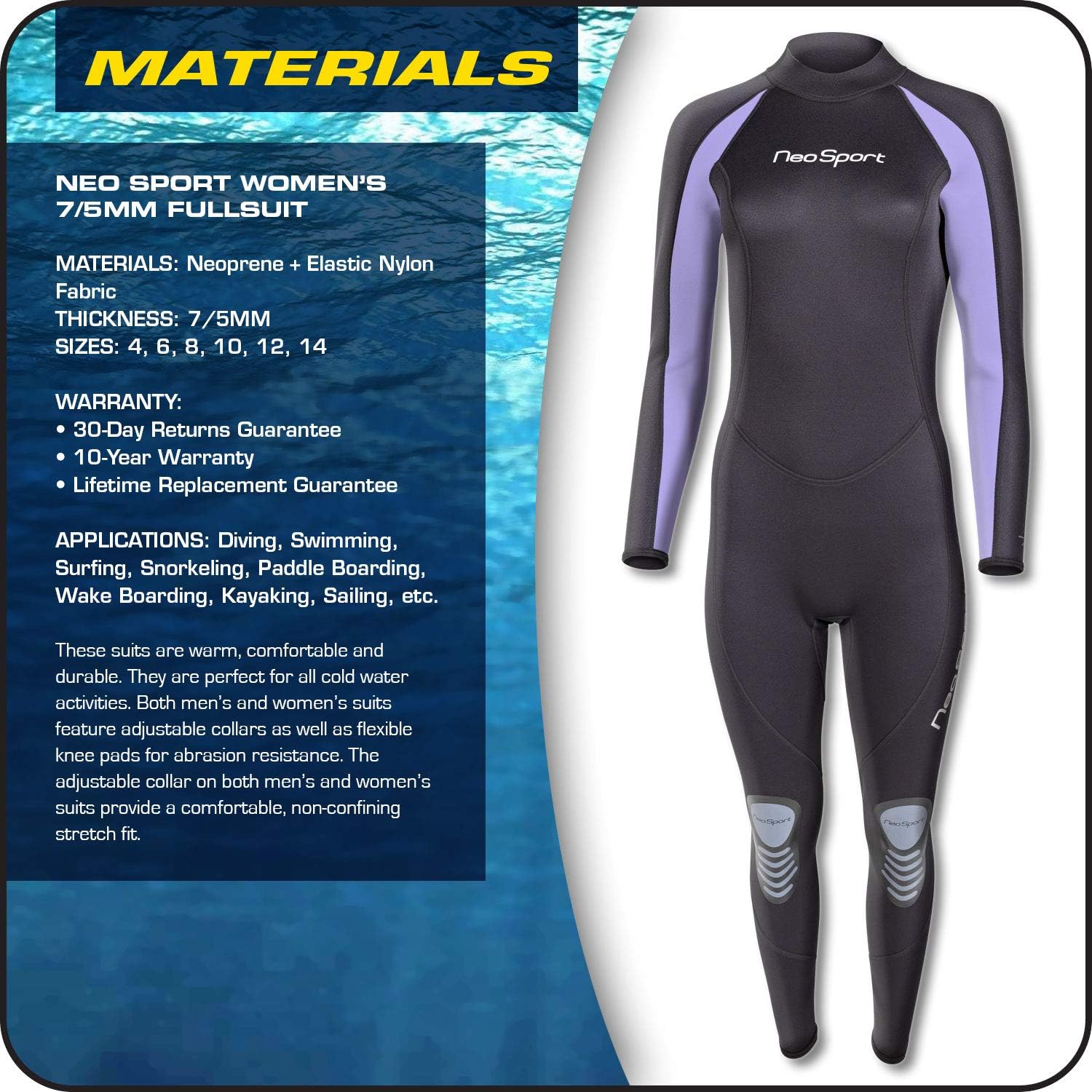 NeoSport Wetsuits Premium Neoprene Full Suit