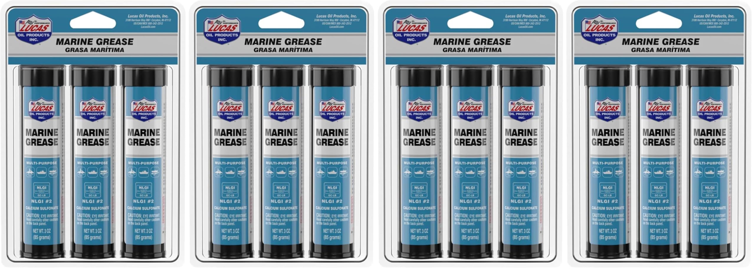 Lucas Oil 10682 Marine Grease 3 Ounce Combo Pack