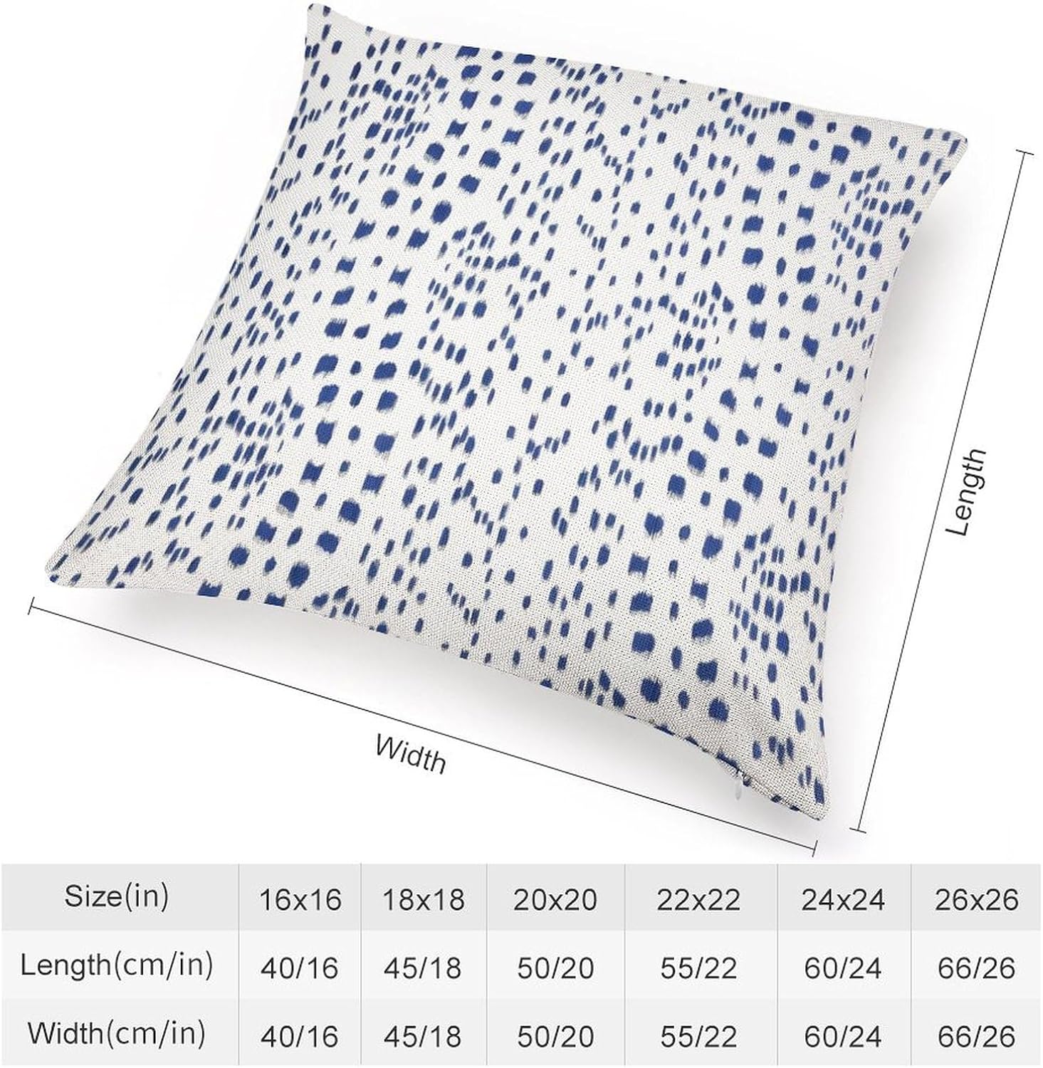 POMOTER Brunschwig Fils Les Touches Blue and White Decorative Pillow Cover Throw Pillow Covers Modern Pillow Cushion Cases 20"X20" image 2