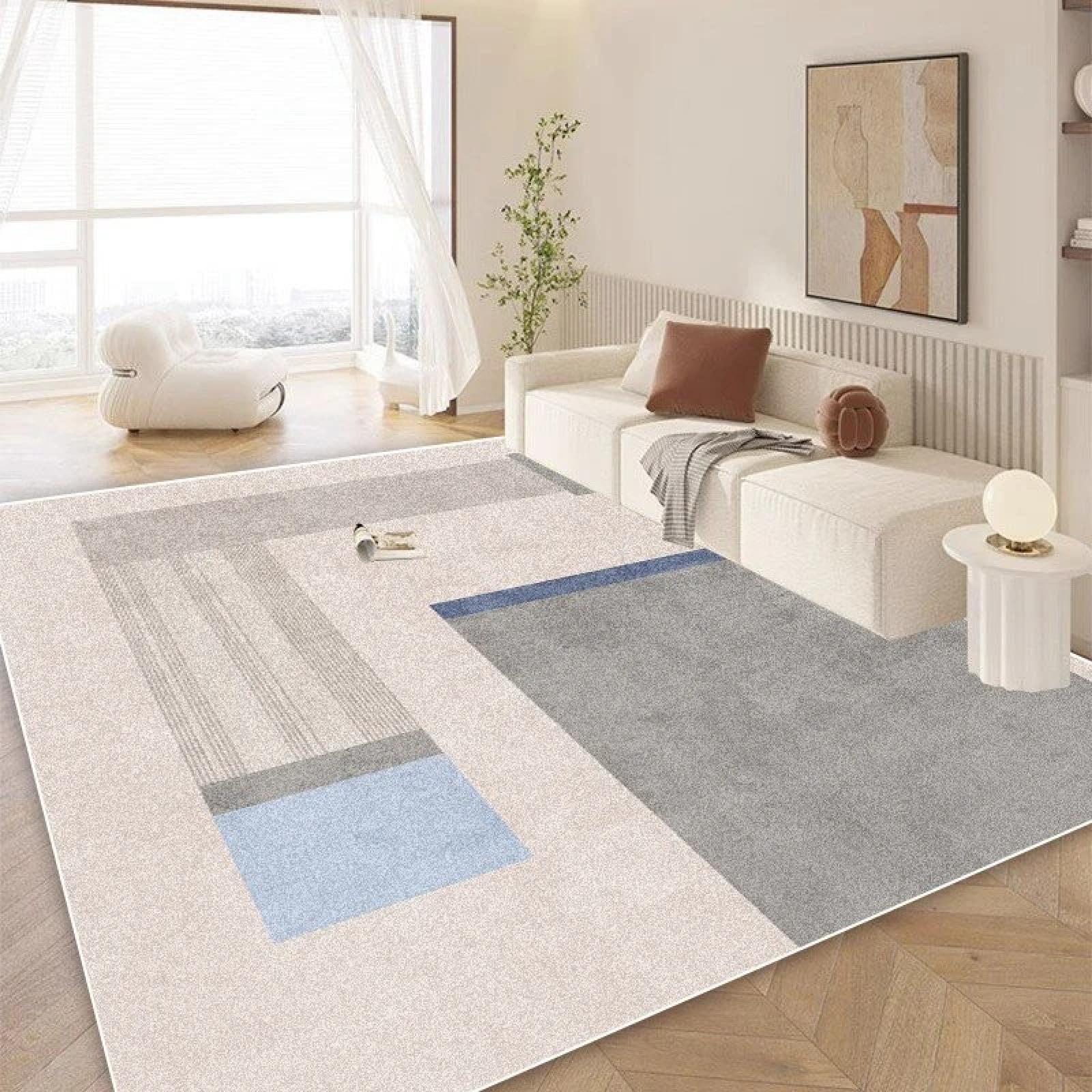 Tapis géométrique moderne salon pour une maison chaleureuse