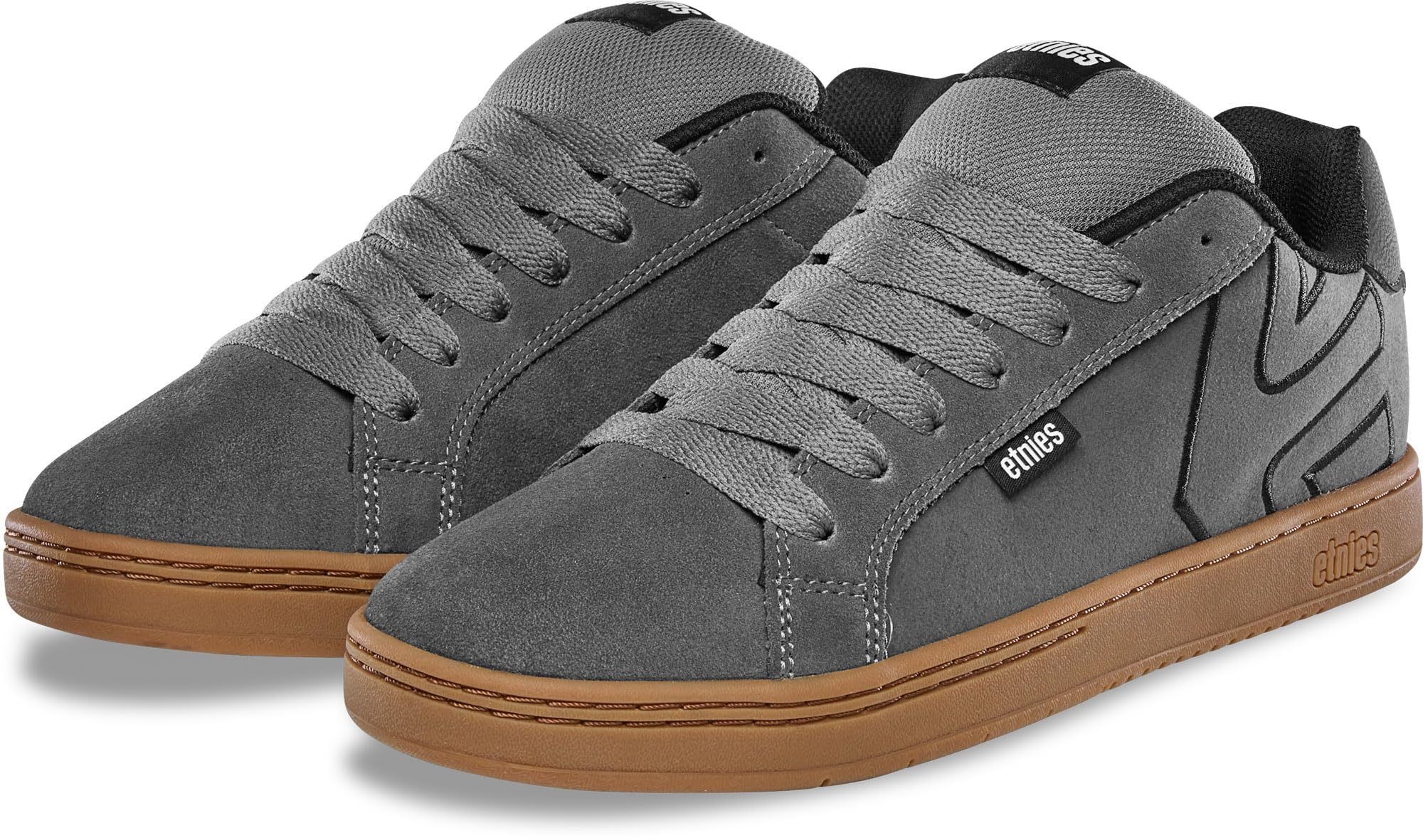 Etnies Fader - Zapatillas de Skate para Hombre, Color Gris Oscuro y Negro