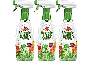 100% Organic Fruit & Vegetable Wash Spray Cleaner Assistant, 16 Ounce