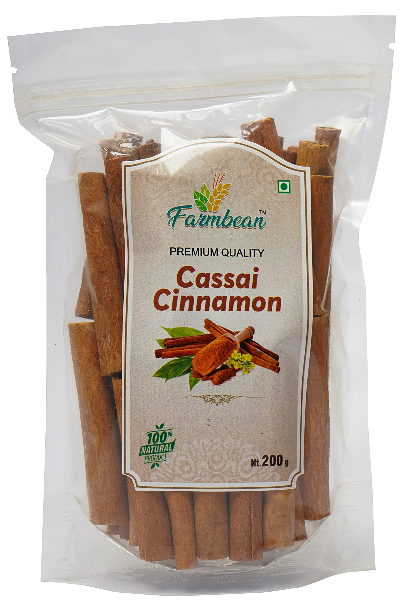 Farmbean Cassia Cinnamon Stick Dalchini - 200 gm (B09N2FQ4CH) Amazon Price History, Amazon Price Tracker