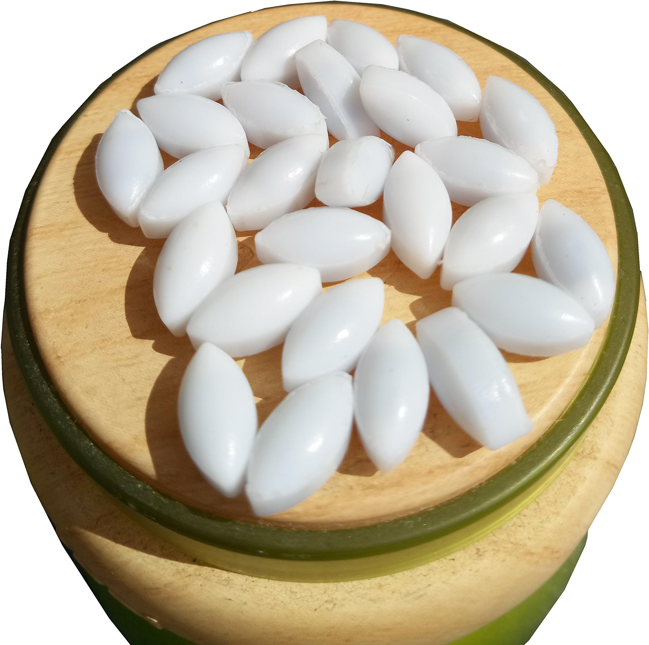 Magnetic Stirrer Stir Bar PTFE Magnetic Mixer Stir Bars (5X10mm, Olive Shape, 10pcs)