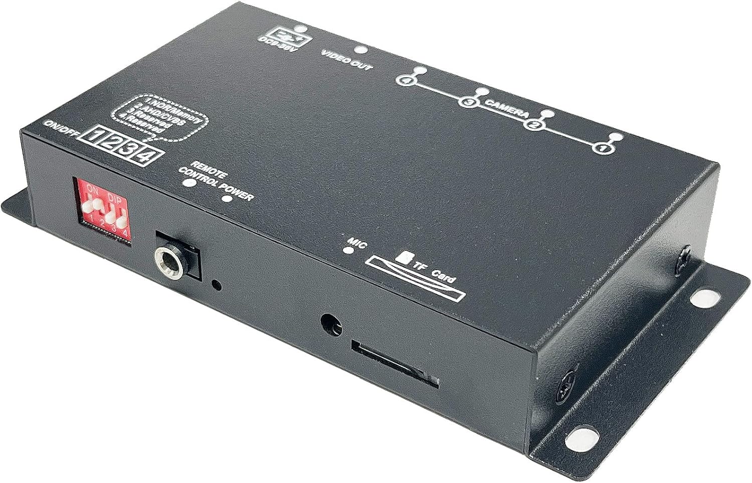 Premium Mini Quad View Video Recorder with Split-Screen Views for 1080p 720P HD SD AHD CVI TVI Cameras