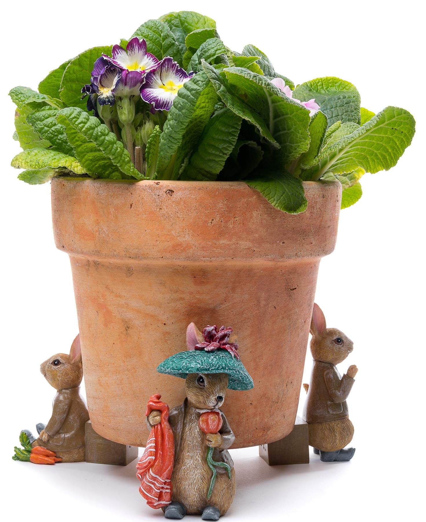 Potty Feet Hedgehog Figures Plant Pot Feet - Planter Support - Handmade Decorative Ornaments - 3pcs — view 61