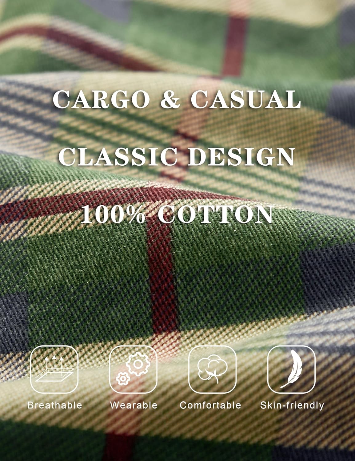 zeetoo Camo Shorts for Men Classic Relaxed Fit Cargo Short Multi-Pocket Outdoor Shorts - Image 6