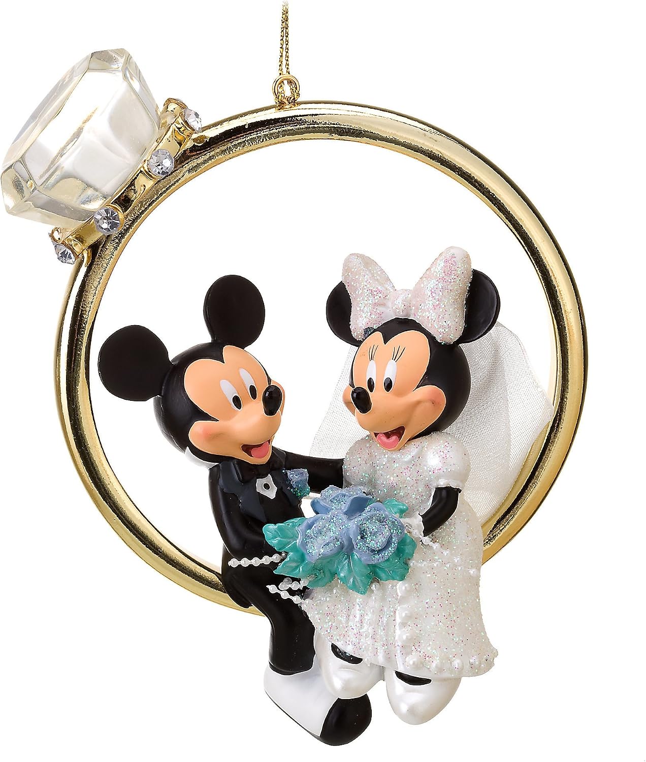 Mickey and Minnie Wedding Ring Ornament: A Timeless Symbol of Love