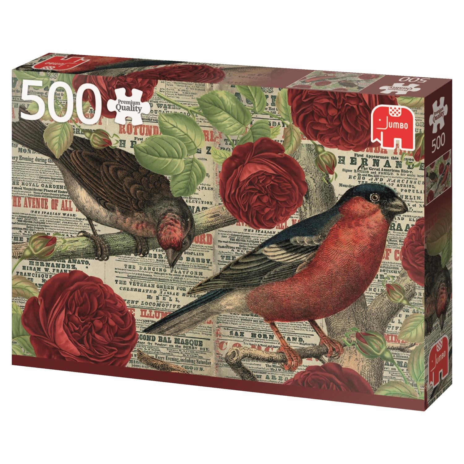 Amazon.co.jp: 500ピース ジグソーパズル 花を愛する鳥たち 18398