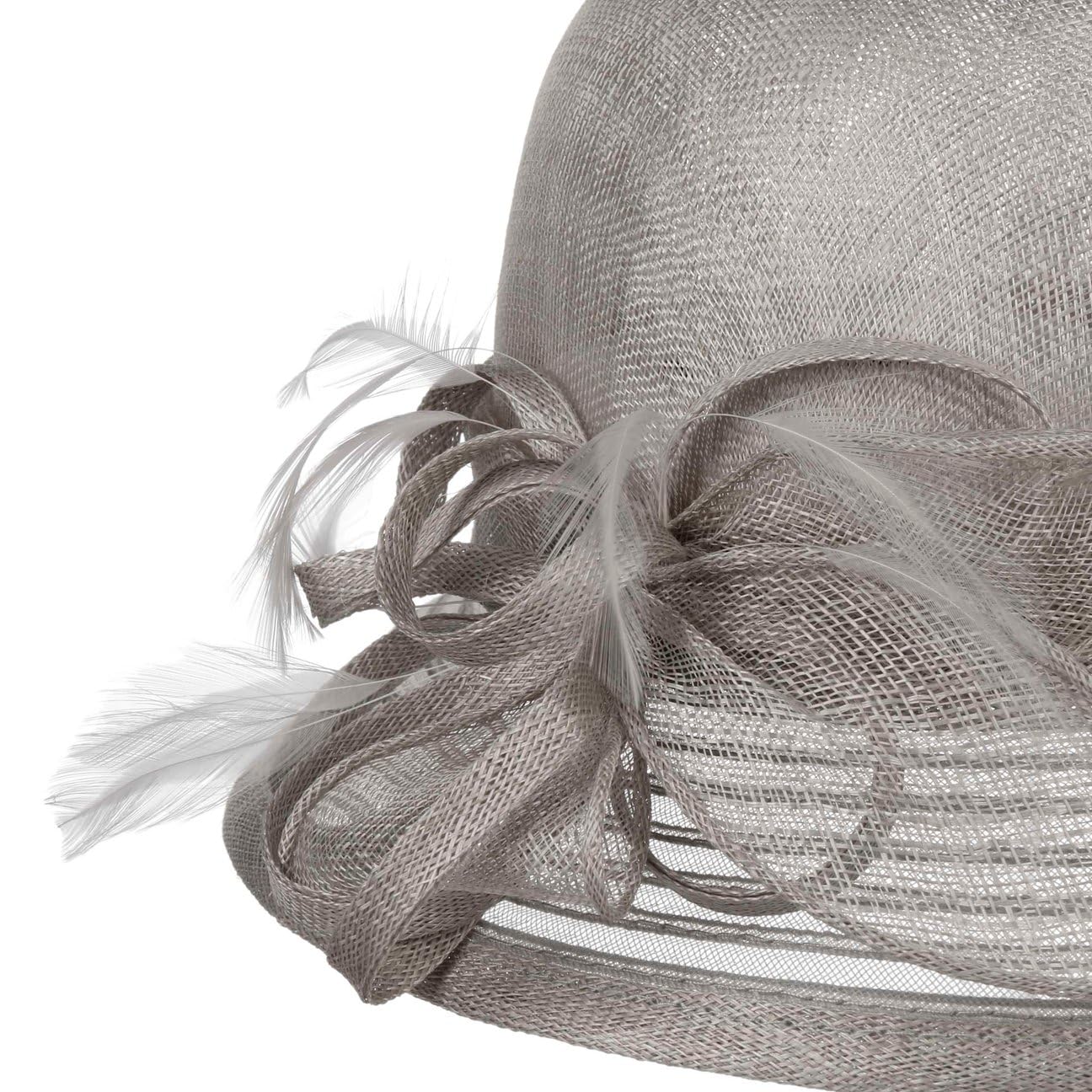 Seeberger Cappello Cloche con Crinol Leavica Donna - di Paglia da Sole Nastro in Grosgrain Estate Primavera/Estate