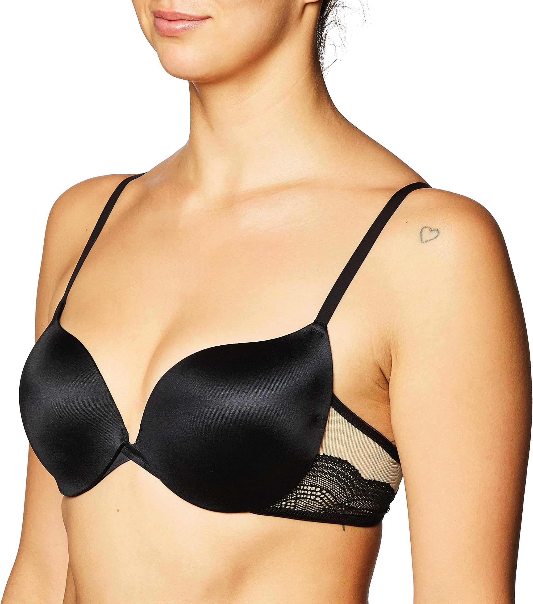 Women's Love The Lift Push Up, Black Body/Beige, 38C