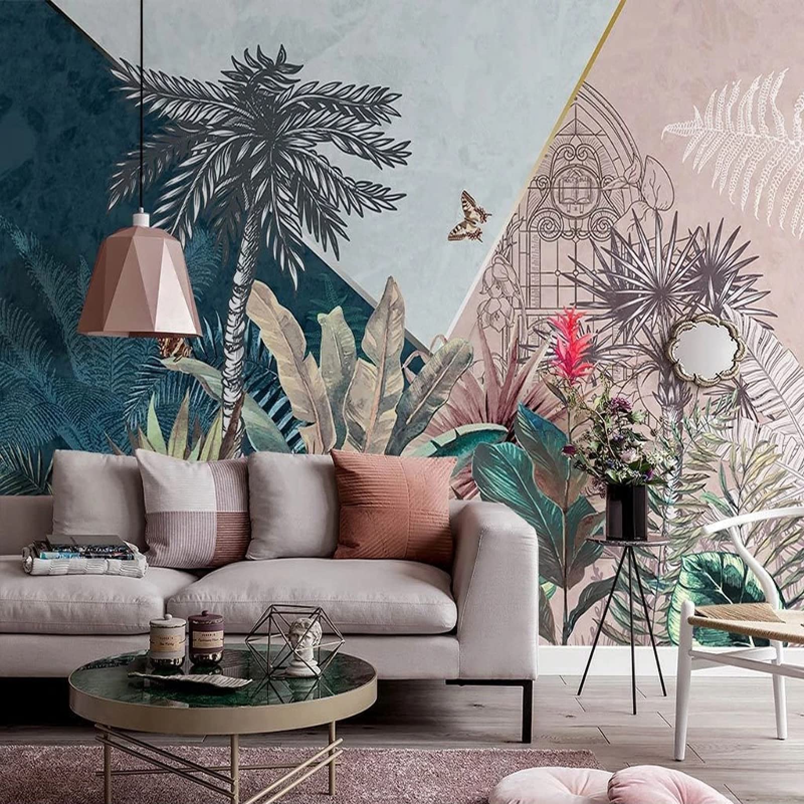 Forêt Tropicale Arbre Murale effet peinture 3D pour transformer votre intérieur