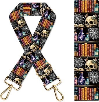 Purse Strap Replacement Crossbody 1.5 Wide Gold Buckle Shoulder Strap, Cute Handbag Strap Bag Strap