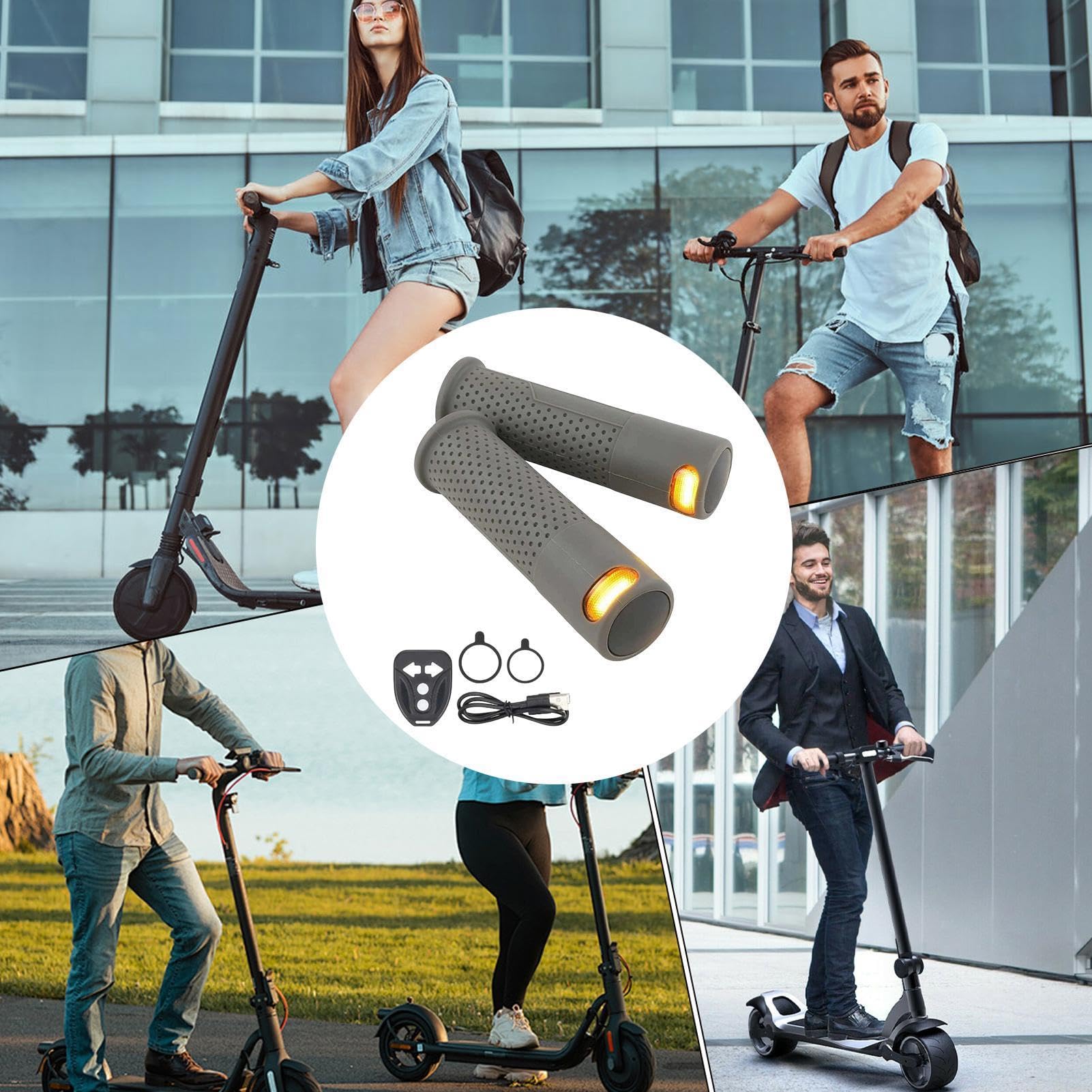 Generico Frecce Monopattino Elettrico LED Impermeabili con Telecomando | Indicatori di Direzione per Manubrio Per Bici Da Strada E Mountain Bike, Guida Notturna, Pendolarismo