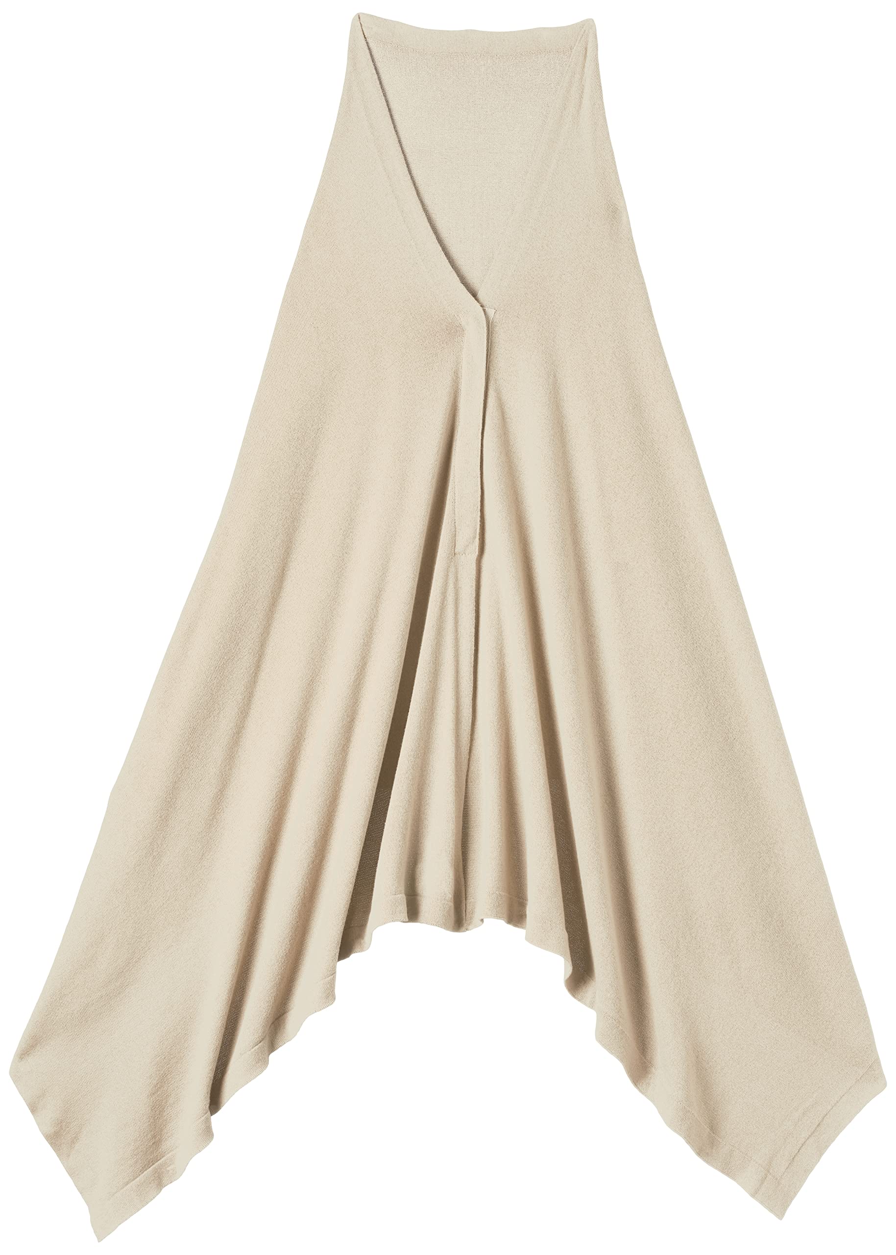 Pluchi Women's Knitted Fashion Maternity Poncho - Natural Marl, One Size