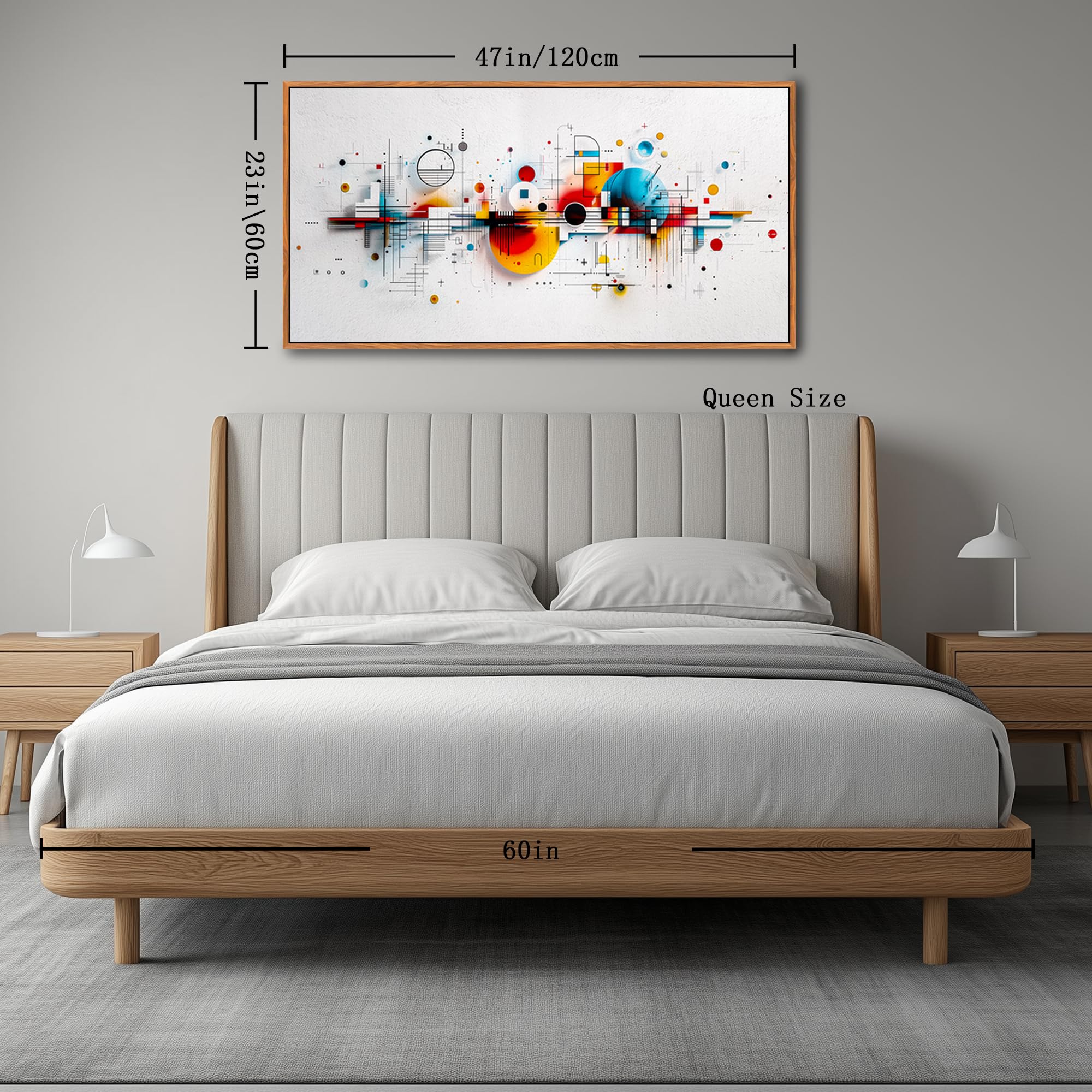 hyidecorart Abstracto Marcos Cuadros Decoracion Salon Moderno 60x120 cm