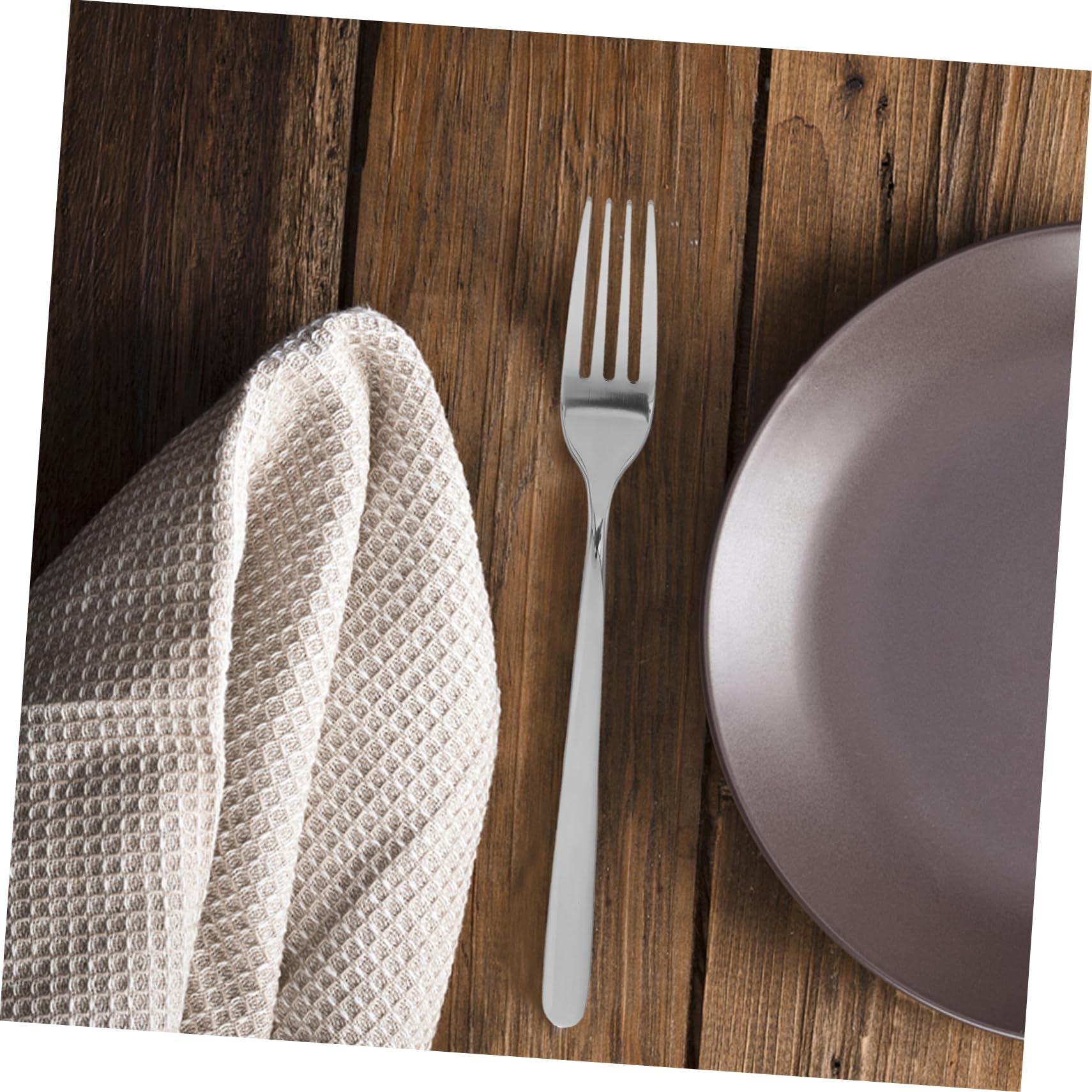 DECHOUS 12 Pezzi Di Forchette Per Posate in Acciaio Inossidabile, Set Di Forchette Per Cena Di Nozze, Lavabili in Lavastoviglie, Per Casa, Ristorante, Hotel, Posate Moderne Per Antipasti,