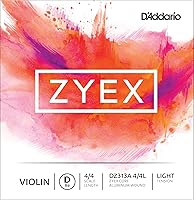 Vista 22 de D'Addario Zyex - Juego de cuerdas para violín (escala 4/4, tensión media)