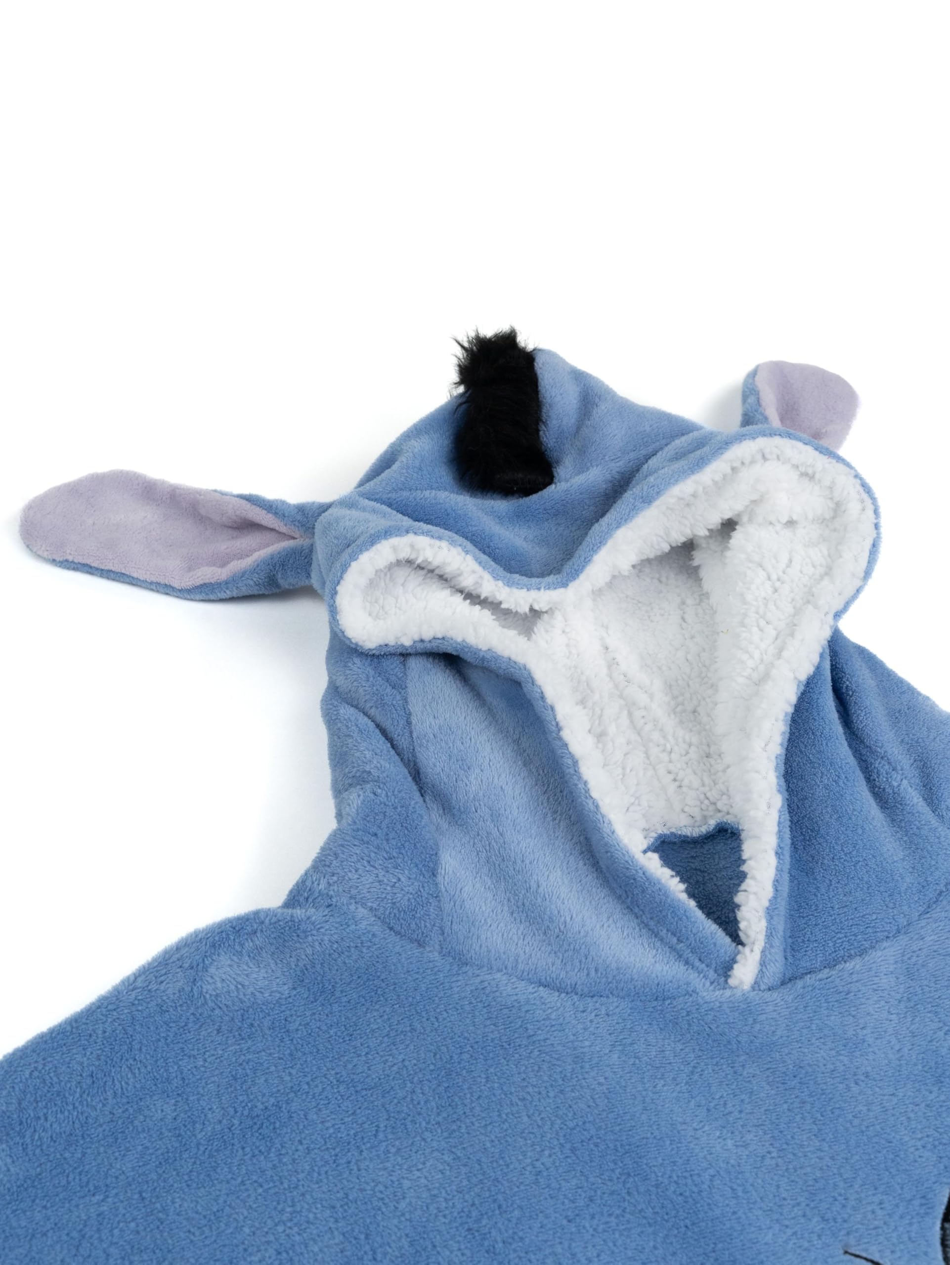 Disney I-Aah âne Oversize Hoodie Cozy avec Oreilles pour Femmes - Winnie Puuh Surdimensionné Pull Douillet Pull Couverture Moelleux Bleu pour Femmes