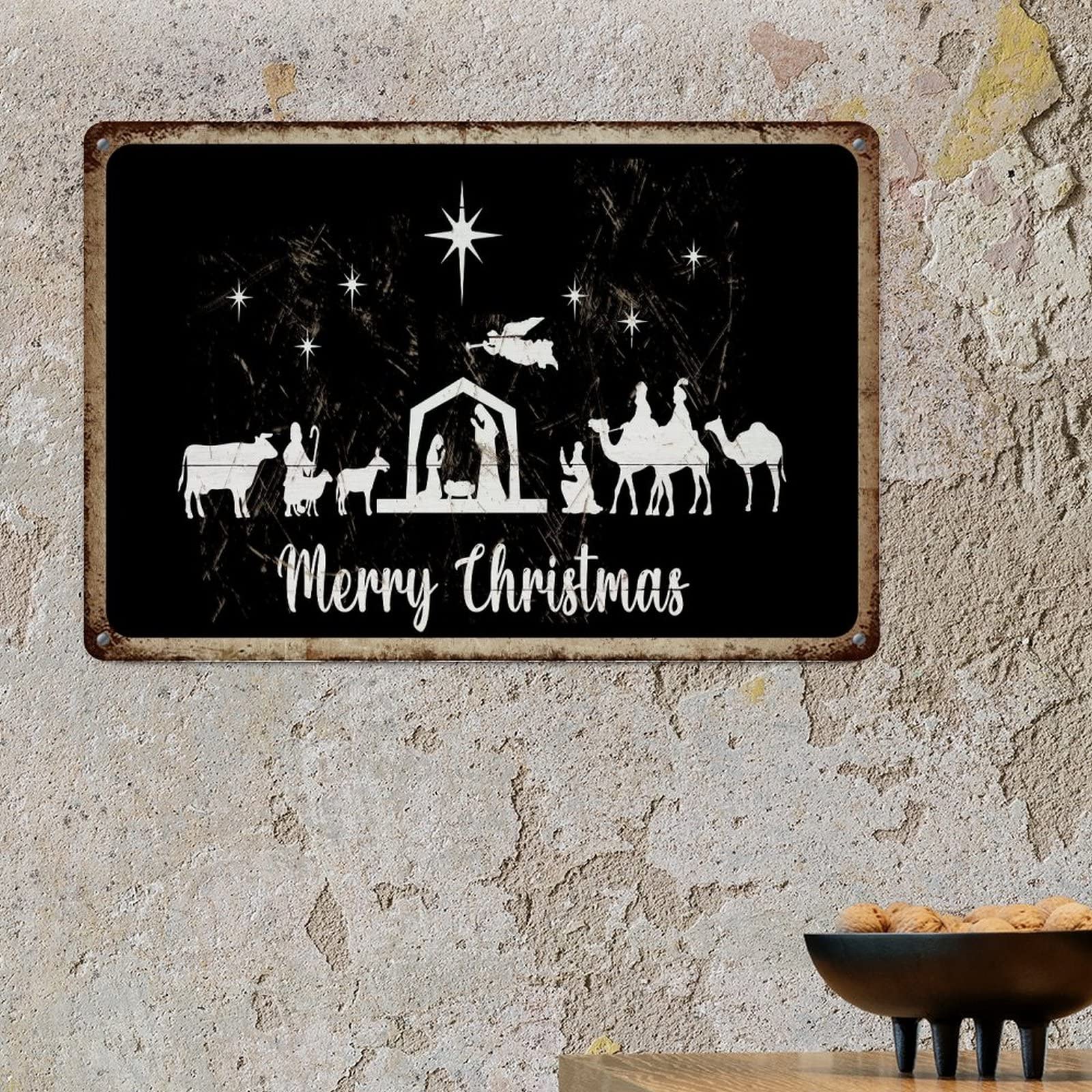 Scène de crèche de Noël vintage pour célébrer la nativité et raviver vos souvenirs