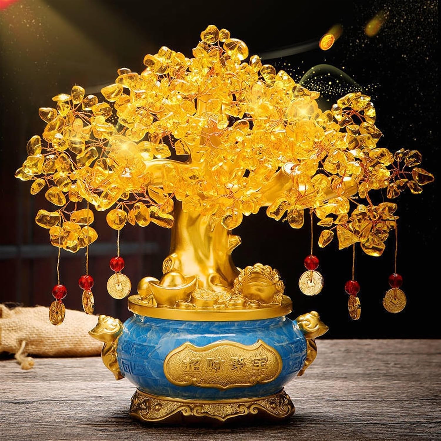 Crystal Arbre Bonsaï Arbre de Vie Grand Feng Shui arbores