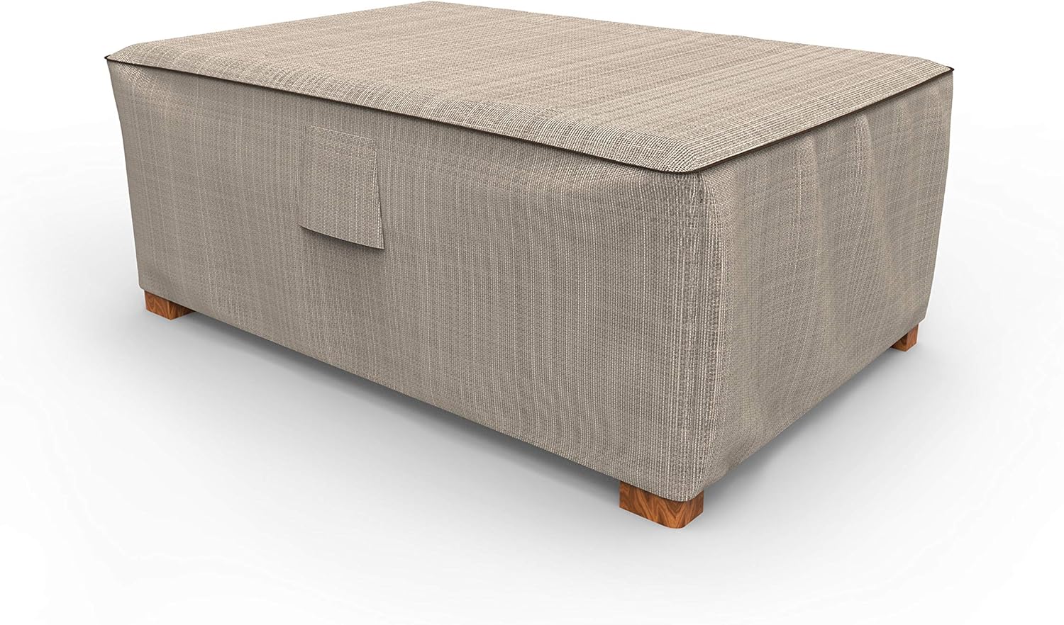 EmpireCovers StormBlock™ Signature Outdoor Ottoman Cover, 18" H x 33" W x 25" L - Black Ivory, P4W01PMNW2