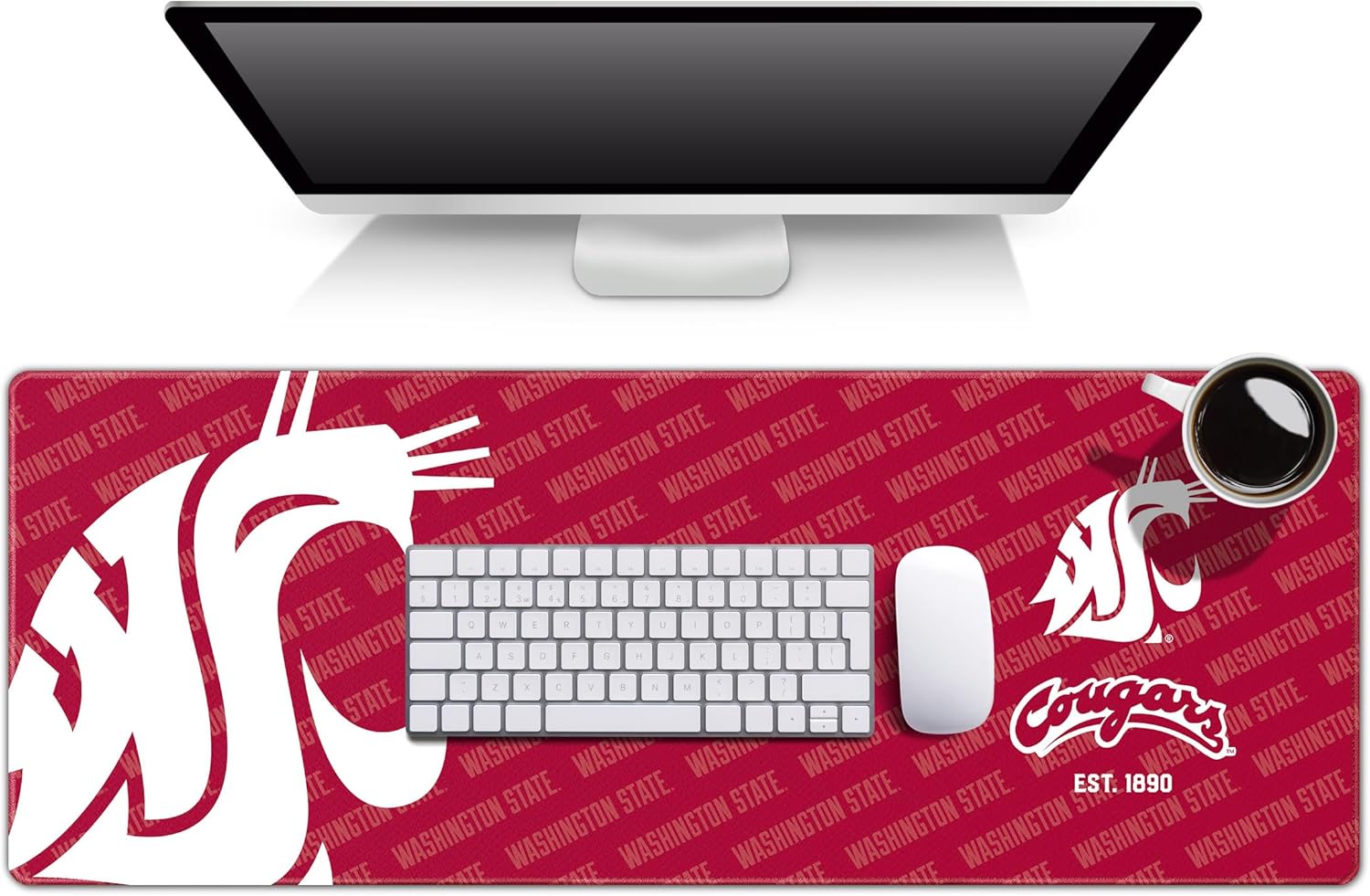 YouTheFan NCAA Washington State Cougars Logo Series Desk Pad SMU