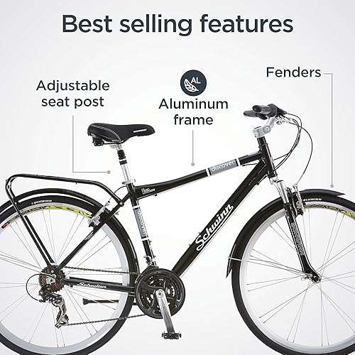 Miniatura 2 de Schwinn Discover -Bicicleta híbrida para hombres y mujeres 21 velocidades ruedas de 28 pulgadas varios colores