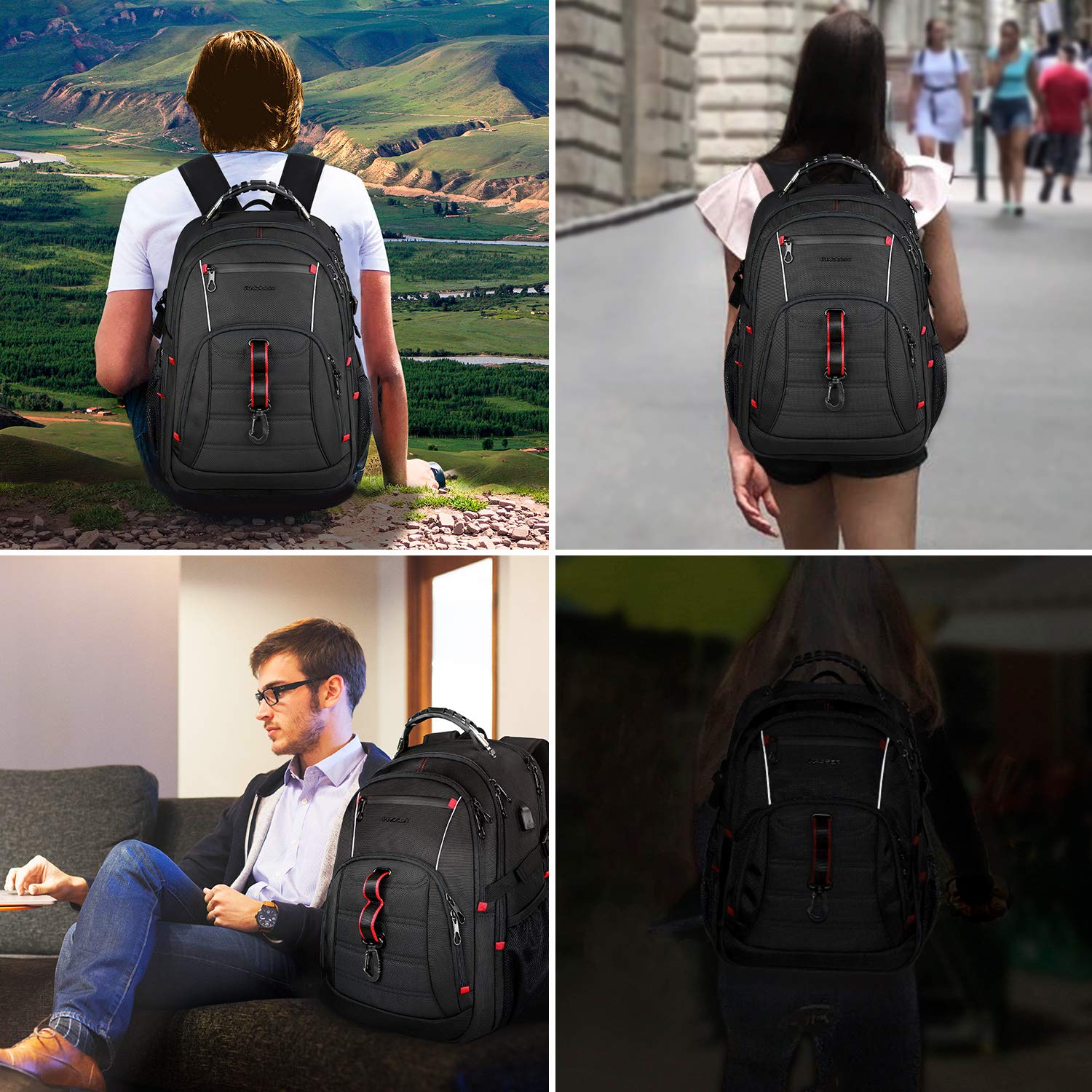 Buy KROSER Travel Laptop Backpack 17.3 Inch Large Computer Backpack