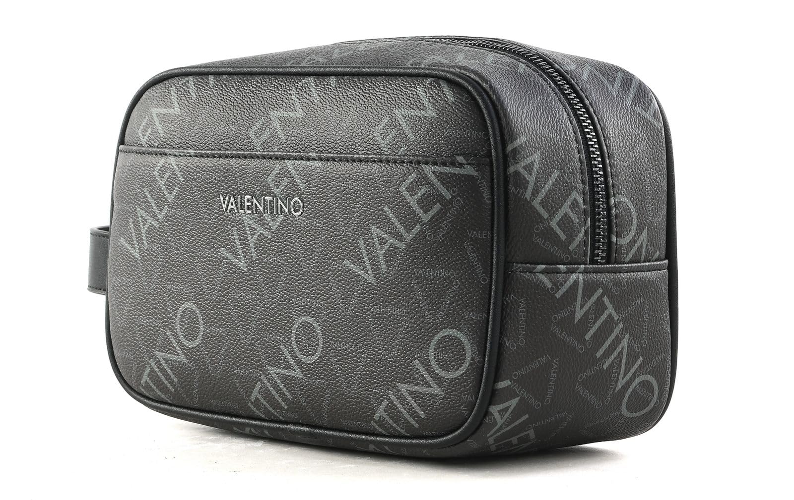 VALENTINO Neceser Zefir Soft Cosmetic Case Nero/Multicolor Gris Oscuro