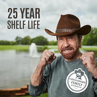 Roundhouse Provisions 3 Day Emergency Meal Kit by Chuck Norris, 26 Servings