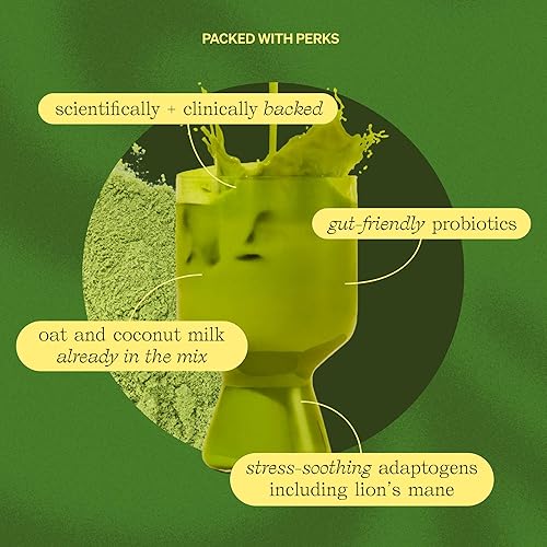 Miniatura 4 de Clevr Blends Matcha en polvo ceremonial mezcla instantánea de leche de avena matcha 100 japonesa crema de superalimentos de leche de coco