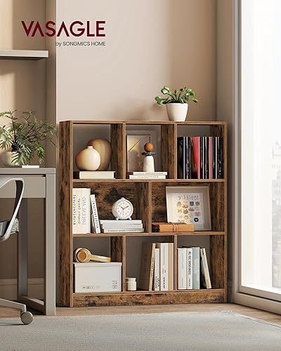 Miniatura 2 de VASAGLE Custos Collection ULBC455K01 - Estantería de 3 niveles, estante para libros, estante de almacenamiento abierto, 9.4 x 35.4 x 39.4 pulgadas,