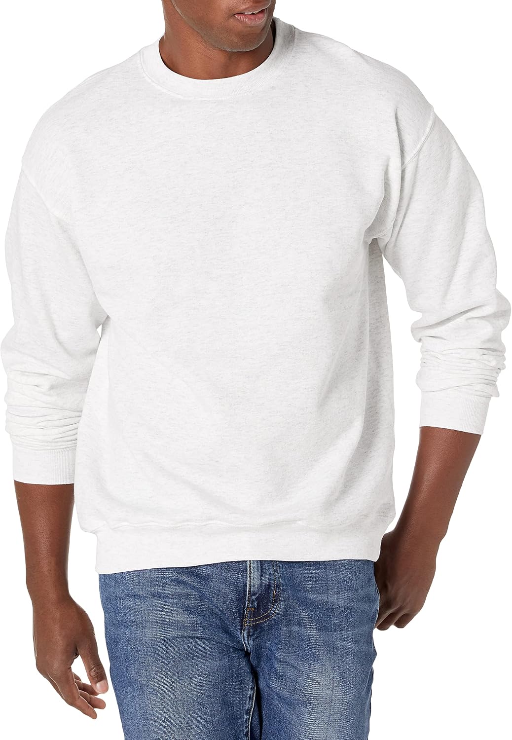 hanes men's ecosmart fleece crew neck sweatshirt
