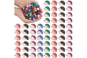 200-Piece Mini Realistic Resin Hedgehog Figurines