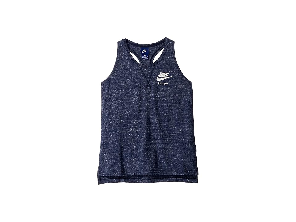 

Nike Kids NSW Vintage Tank Top (Little Kids/Big Kids) (Obsidian/Sail) Girl's Sleeveless