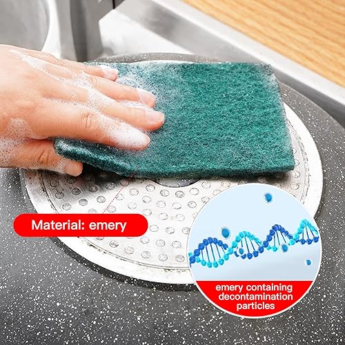 Miniatura 8 de Almohadillas de limpieza resistentes para limpiar platos, esponja, no rayan, verde, reutilizables, para el hogar, para cocina y herramienta de