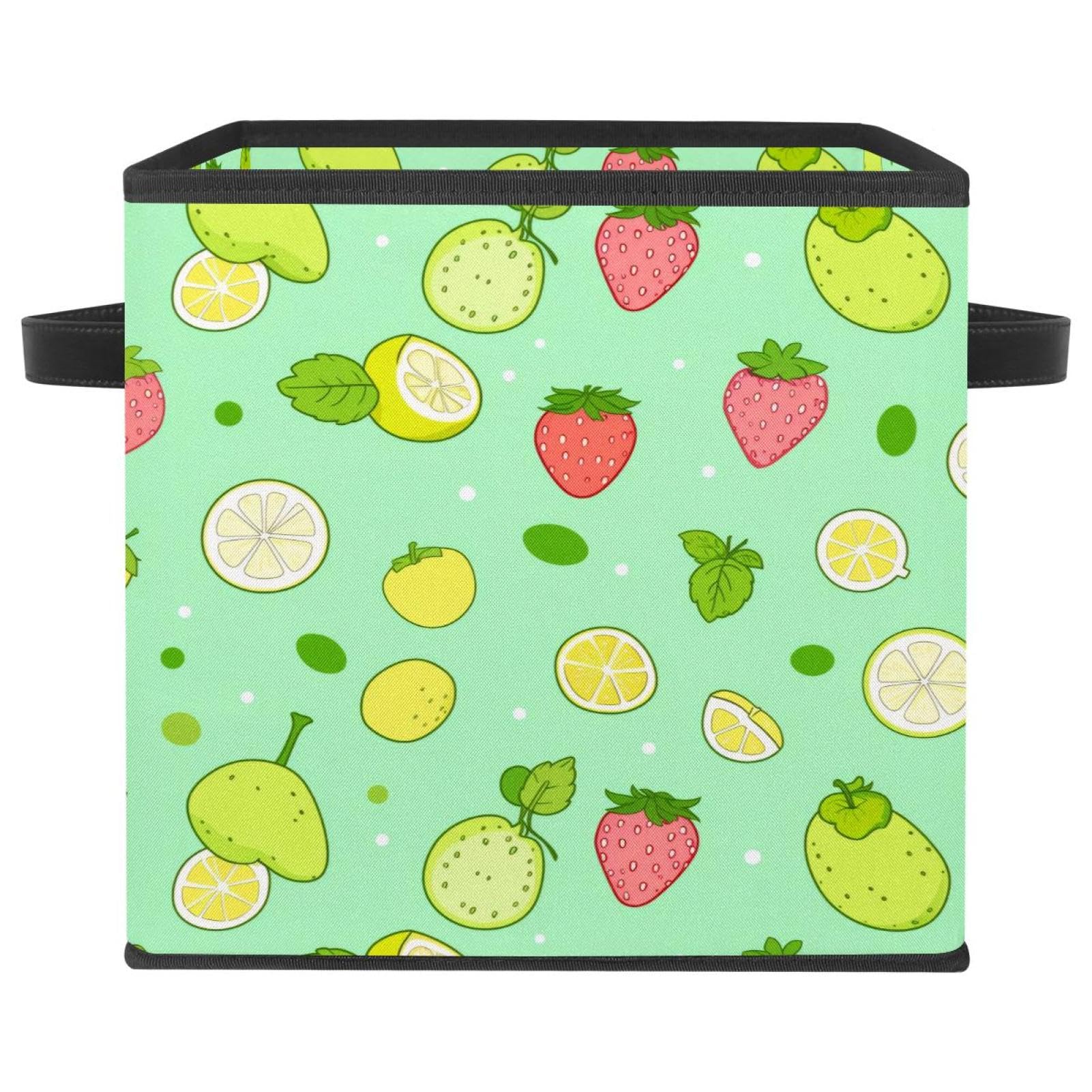 Grand cube de rangement pliable pour l'organisation de la maison fruits