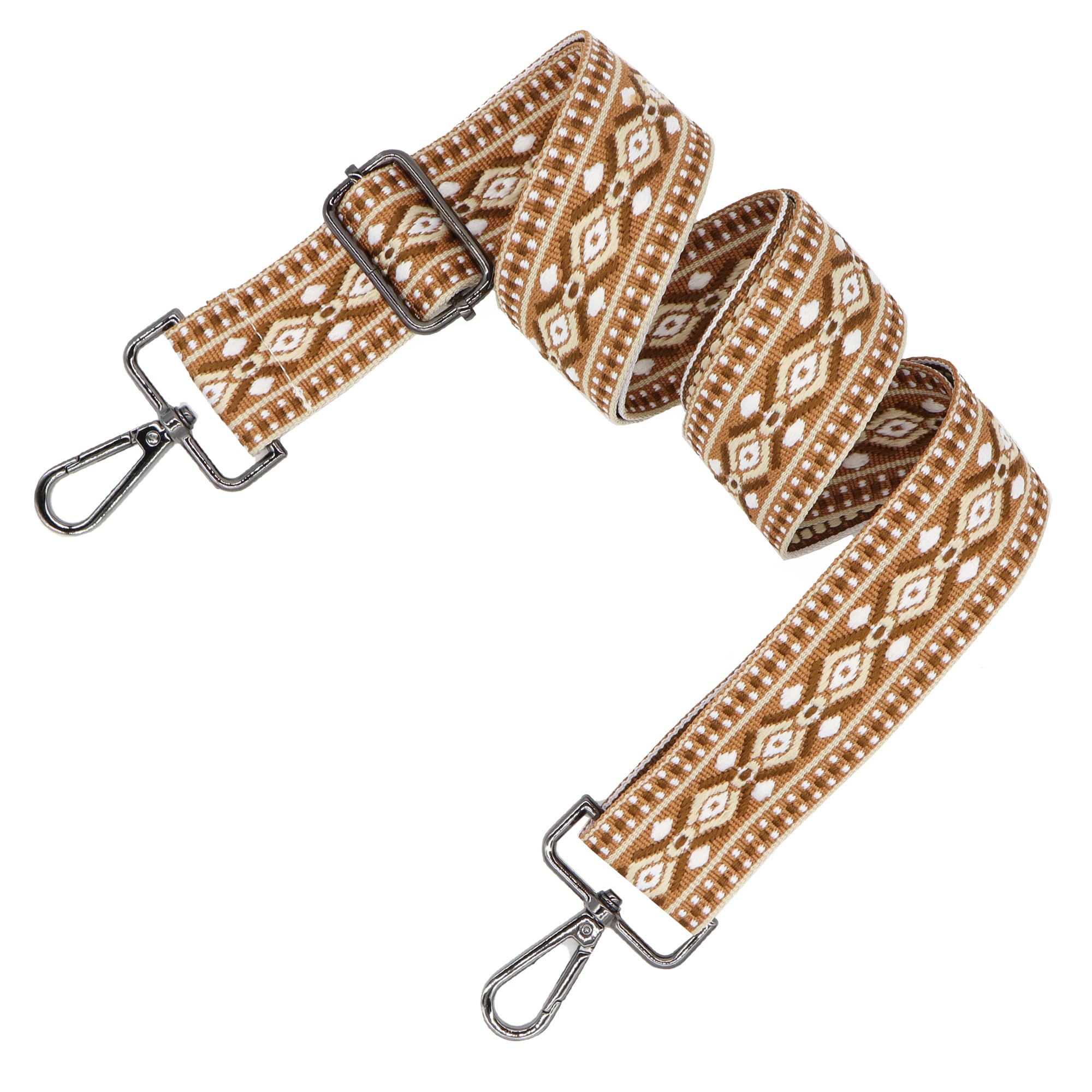 LEMEDE Purse Strap Adjustable Replacement Crossbody Bag Straps Retro Jacquard Embroidery Shoulder Straps for Shoulder Bag
