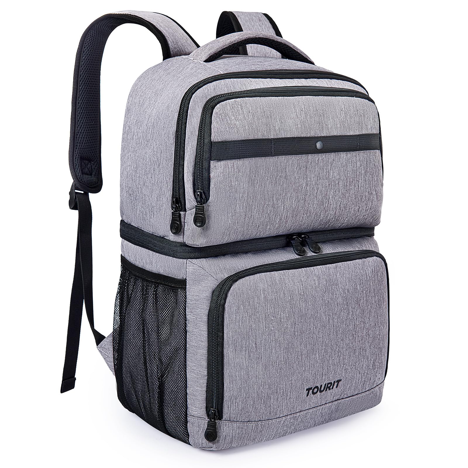 TOURIT Zaino termico con doppio piano da 27 l, impermeabile, leggero, per campeggio, picnic, escursioni, spiaggia