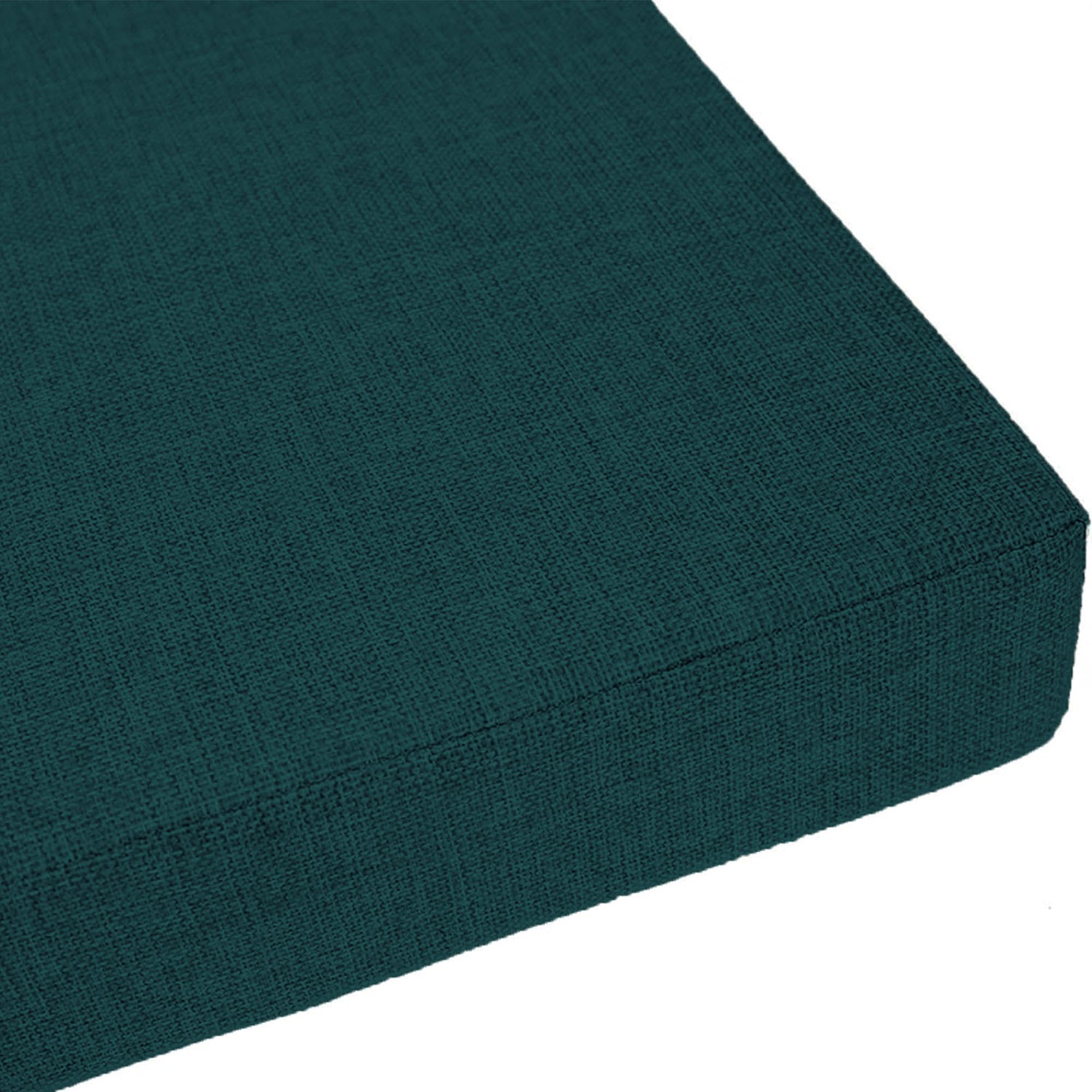 LIWEIREN Double Piping Bench Cushions 42 x 160 cm Soft Replacement Non Slip Bench Seat Cushion with Zipper for Garden Patio Bay Window, Green