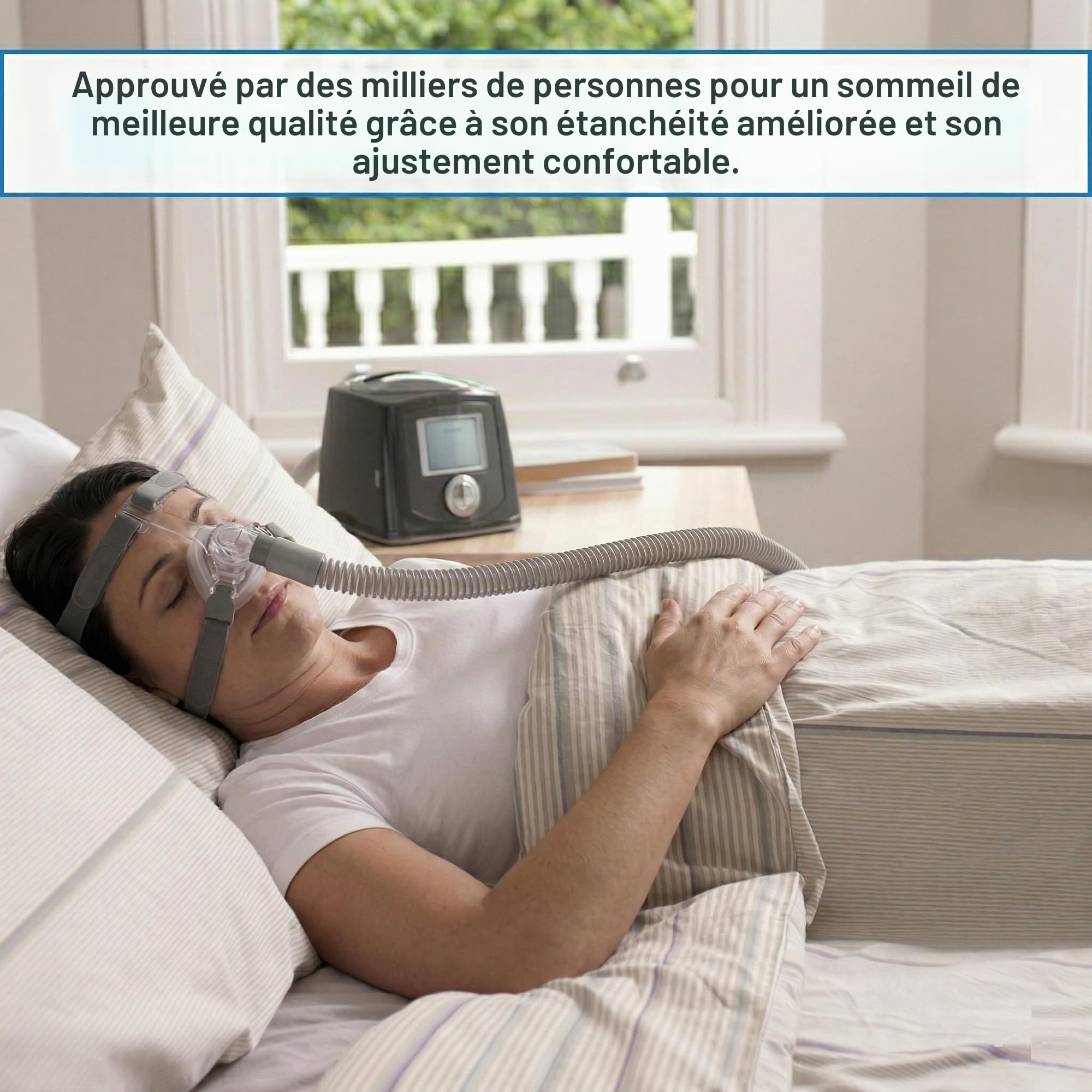 Sangles de Masque Nasal Eson Compatibles avec le Fisher and Paykel Eson 2 et Simplus - Sangles de Rechange Compatibles avec le Masque Nasal F&P Eson 2 et Simplus (clips non inclus)