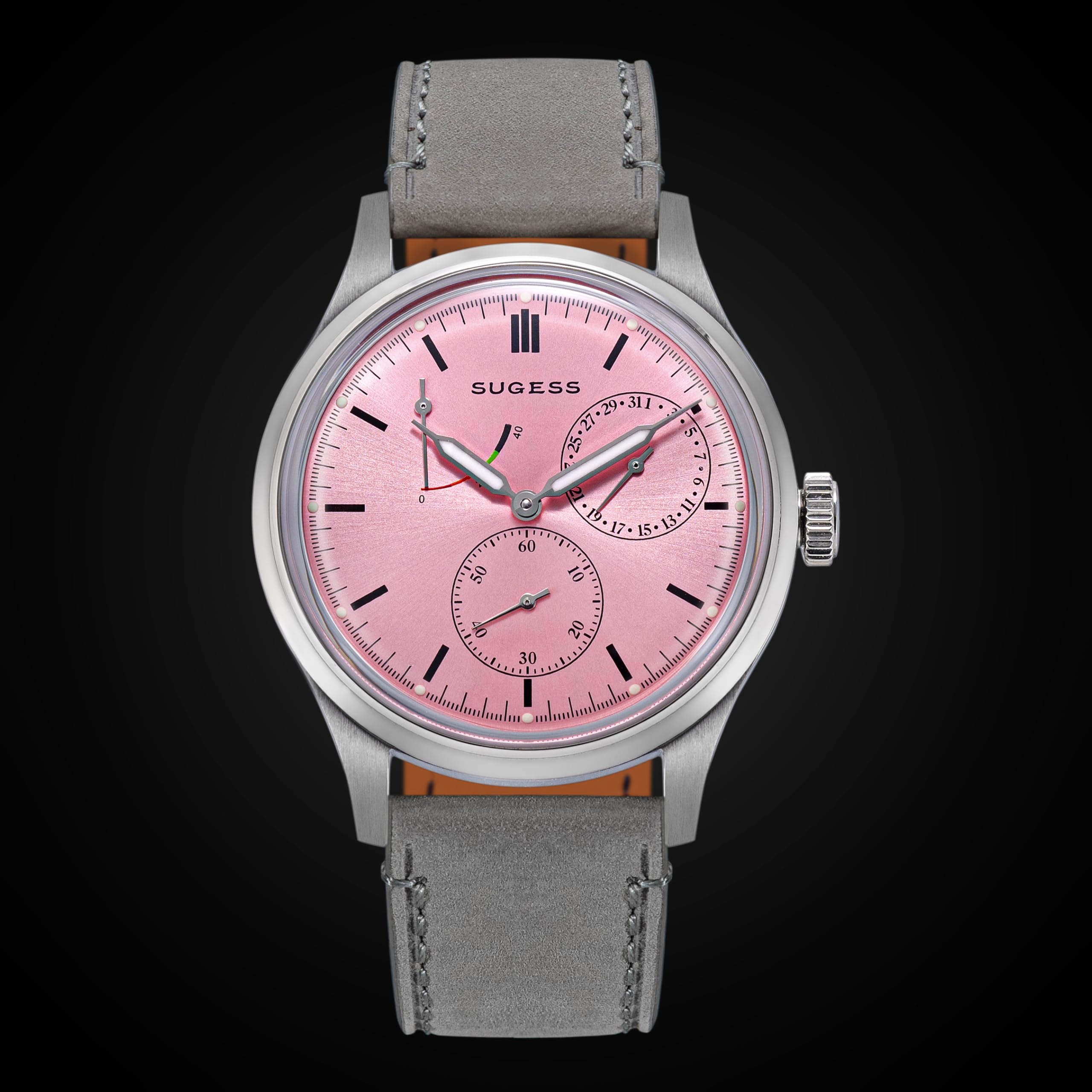 Sugess S458.SP.G Art Master Fashion automatische mechanische Herrenuhr aus gewölbtem Glas Möwe 1963