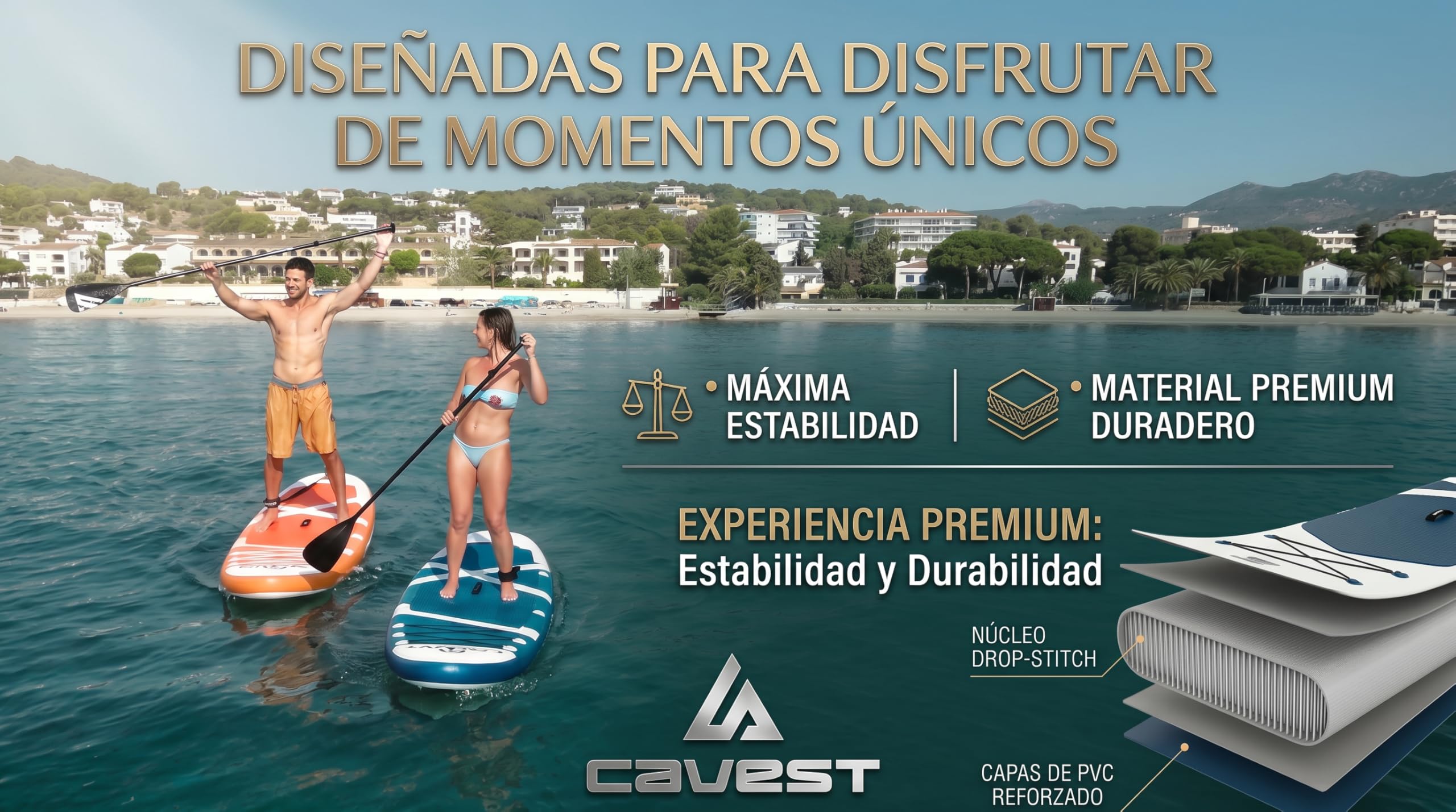Tabla Paddle Surf Hinchable con Todos Accesorios incluidos, para Adultos y niños. Alta Estabilidad. Stand up Paddle Board Sup. Resistente.