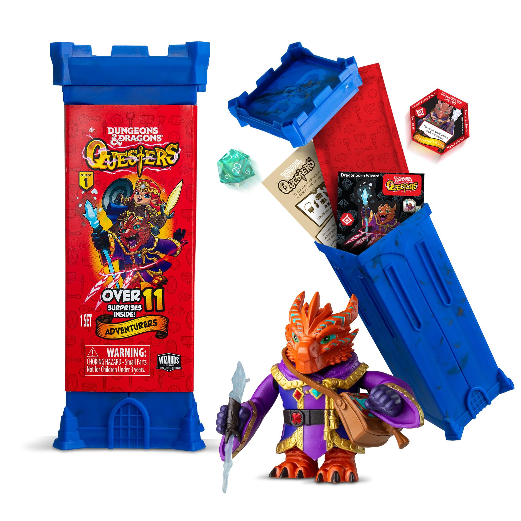 Dungeons & Dragons Questers Adventurer Characters Blind Pack, 3.75-Inch Buildable D&D Col…