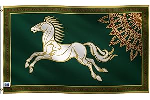 3x5 ft Rohan Flag: Double-Sided Polyester Banner with Brass Grommets and Canvas...