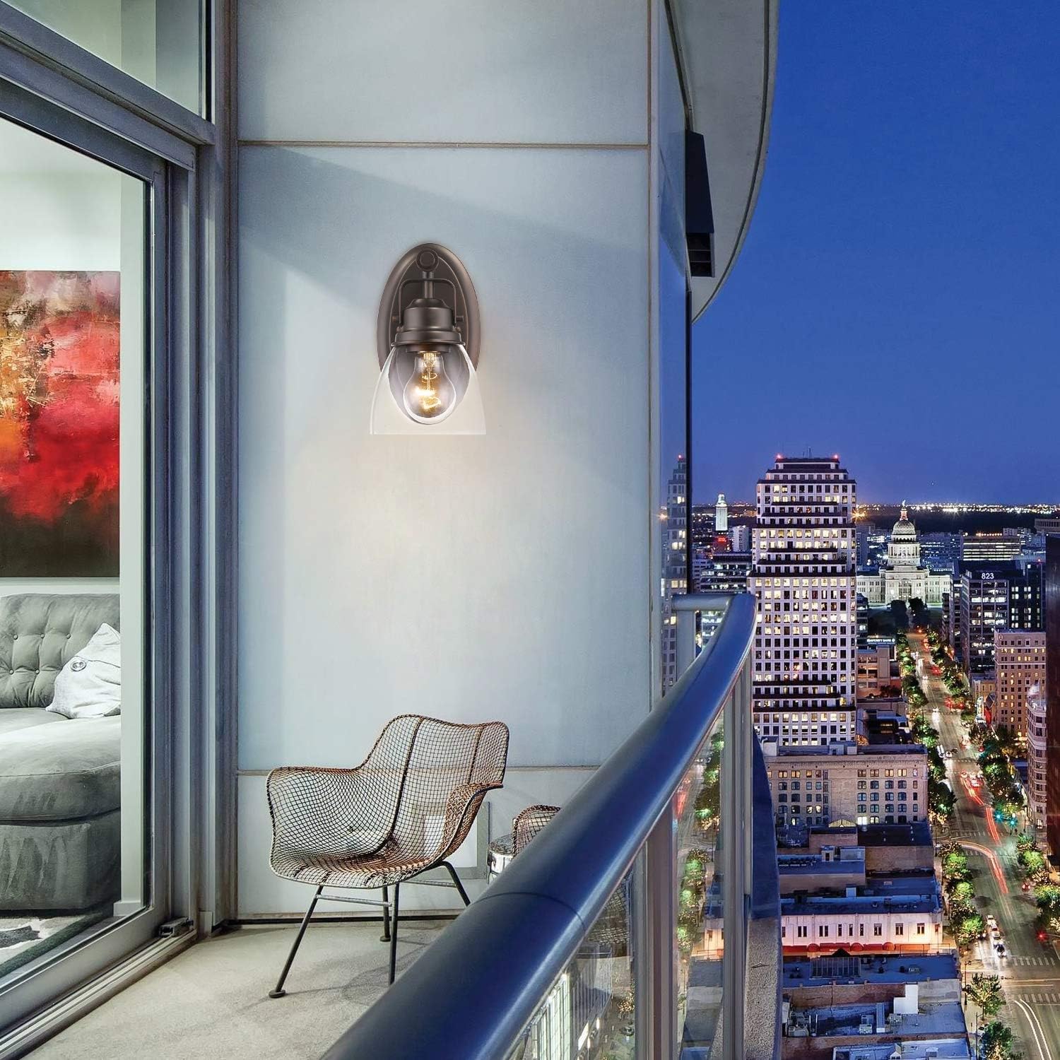 Rеvіеw Dіѕсоunt Fanyate Antique Industrial Single Wall Sconce, 1-Light Bathroom Light Fixture Oil Rubbed Bronze Vanity Light with Clear Glass Shade Suitable for Bathroom Living Room Hallway ORB